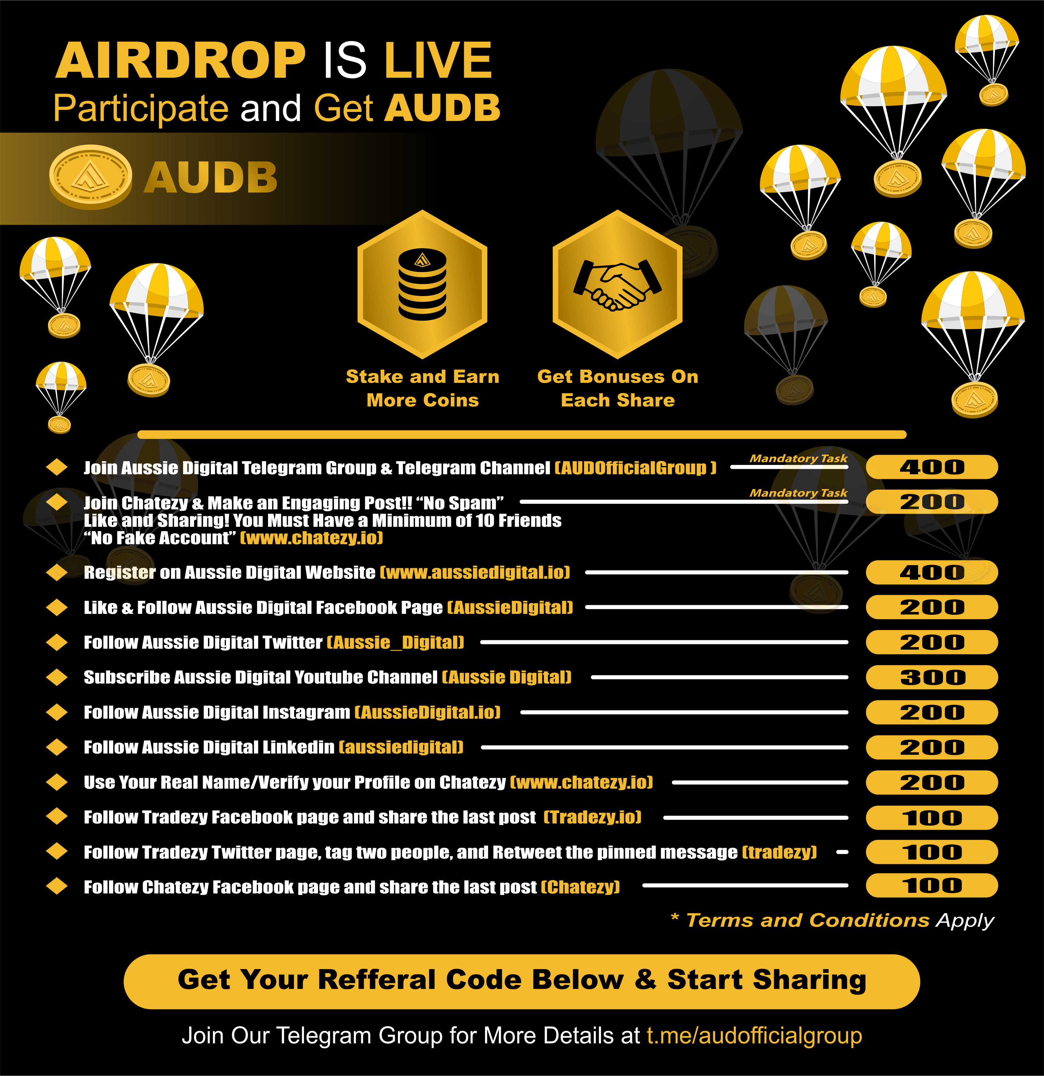 Aussie Digital Airdrop